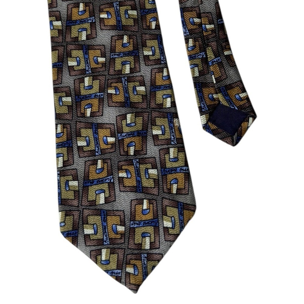 Jimmy Y Dick Vitale Mens Silk Tie Quiet Luxury Handmade Old Money Formal Novelty